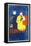 Harper's February-Edward Penfield-Framed Stretched Canvas