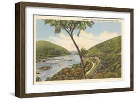 Harper's Ferry and Potomac River, West Virginia-null-Framed Art Print