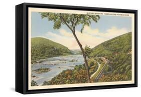 Harper's Ferry and Potomac River, West Virginia-null-Framed Stretched Canvas