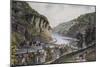 Harper's Ferry (From the Potomac Side)-Currier & Ives-Mounted Giclee Print