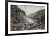 Harper's Ferry (From the Potomac Side)-Currier & Ives-Framed Giclee Print