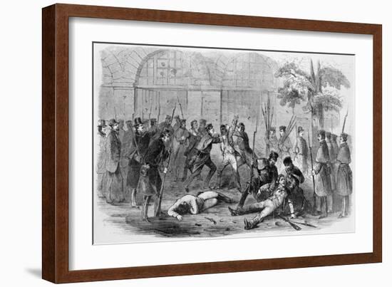 Harper's Ferry Insurrection: 1859, from 'Frank Leslie's Illustrated Newspaper', November 5th 1859-null-Framed Giclee Print