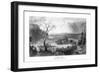 Harper's Ferry, West Virginia, View of the Town from the Blue Ridge-Lantern Press-Framed Art Print