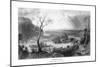 Harper's Ferry, West Virginia, View of the Town from the Blue Ridge-Lantern Press-Mounted Art Print