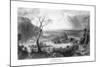 Harper's Ferry, West Virginia, View of the Town from the Blue Ridge-Lantern Press-Mounted Art Print