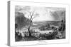 Harper's Ferry, West Virginia, View of the Town from the Blue Ridge-Lantern Press-Stretched Canvas