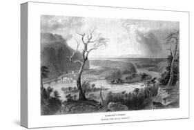 Harper's Ferry, West Virginia, View of the Town from the Blue Ridge-Lantern Press-Stretched Canvas