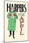 Harper's for April-Edward Penfield-Mounted Art Print