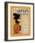 Harper's January - Roden's Corner-Edward Penfield-Framed Art Print