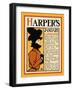 Harper's January - Roden's Corner-Edward Penfield-Framed Art Print