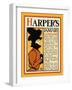 Harper's January - Roden's Corner-Edward Penfield-Framed Art Print