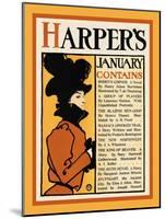 Harper's January - Roden's Corner-Edward Penfield-Mounted Art Print