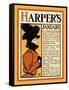 Harper's January - Roden's Corner-Edward Penfield-Framed Stretched Canvas