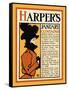 Harper's January - Roden's Corner-Edward Penfield-Framed Stretched Canvas