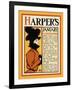 Harper's January - Roden's Corner-Edward Penfield-Framed Art Print