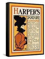 Harper's January-Roden's Corner-Edward Penfield-Framed Stretched Canvas