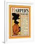 Harper's January-Roden's Corner-Edward Penfield-Framed Art Print