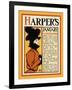 Harper's January-Roden's Corner-Edward Penfield-Framed Art Print