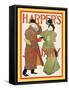 Harper's January-Edward Penfield-Framed Stretched Canvas