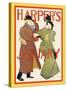 Harper's January-Edward Penfield-Stretched Canvas