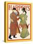 Harper's January-Edward Penfield-Stretched Canvas