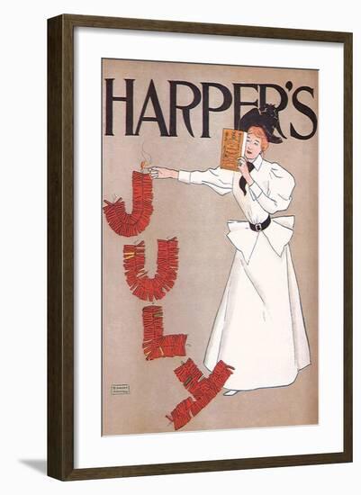 Harper's July, c.1894-Edward Penfield-Framed Giclee Print