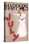 Harper's July, c.1894-Edward Penfield-Stretched Canvas