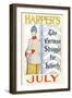 Harper's July, the German Struggle for Liberty-Edward Penfield-Framed Art Print