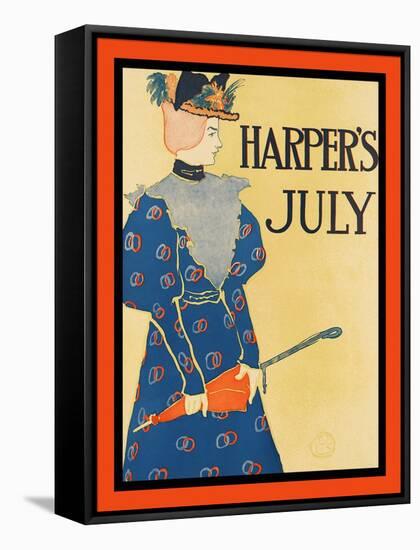 Harper's July-Edward Penfield-Framed Stretched Canvas