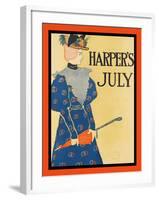 Harper's July-Edward Penfield-Framed Art Print