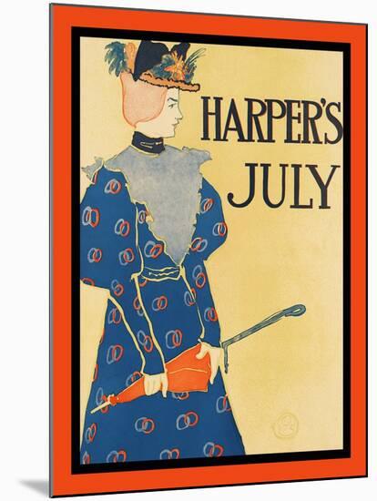 Harper's July-Edward Penfield-Mounted Art Print