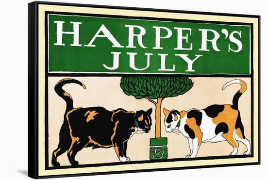 Harper's July-Edward Penfield-Framed Stretched Canvas