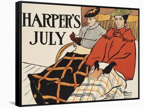 Harper's July-Edward Penfield-Framed Stretched Canvas