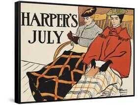 Harper's July-Edward Penfield-Framed Stretched Canvas