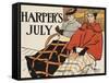 Harper's July-Edward Penfield-Framed Stretched Canvas