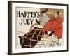 Harper's July-Edward Penfield-Framed Art Print