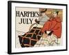 Harper's July-Edward Penfield-Framed Art Print