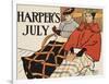 Harper's July-Edward Penfield-Framed Art Print