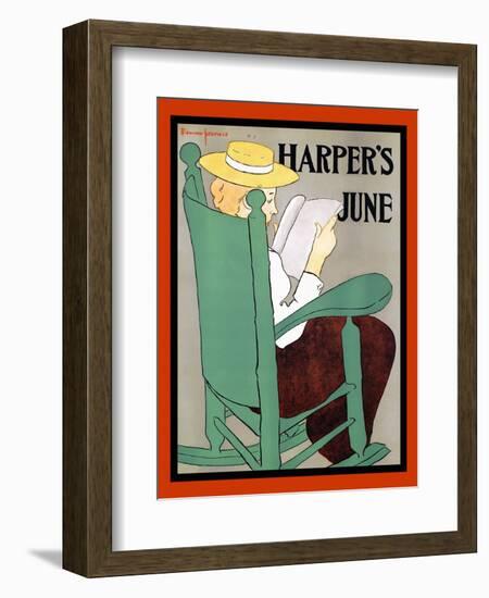 Harper's June-Edward Penfield-Framed Art Print