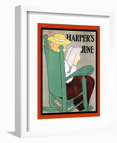 Harper's June-Edward Penfield-Framed Art Print