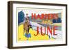 Harper's June-Edward Penfield-Framed Art Print