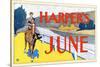 Harper's June-Edward Penfield-Stretched Canvas