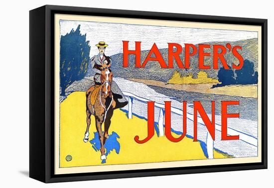 Harper's June-Edward Penfield-Framed Stretched Canvas