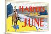 Harper's June-Edward Penfield-Mounted Premium Giclee Print