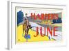 Harper's June-Edward Penfield-Framed Art Print