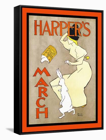 Harper's March-Edward Penfield-Framed Stretched Canvas