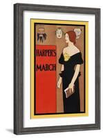 Harper's March-Edward Penfield-Framed Art Print