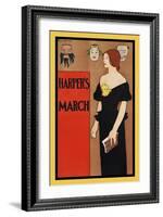 Harper's March-Edward Penfield-Framed Art Print