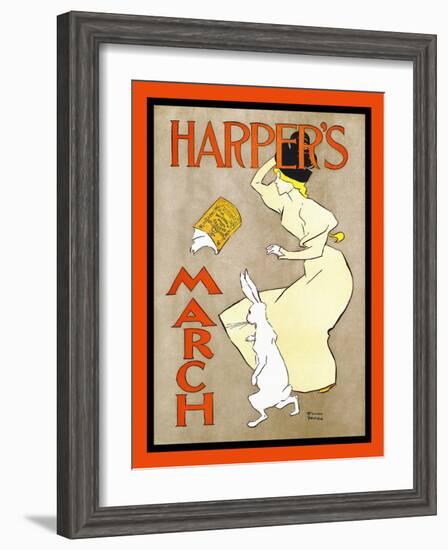 Harper's March-Edward Penfield-Framed Art Print