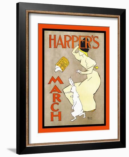 Harper's March-Edward Penfield-Framed Art Print